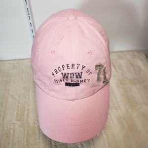 Disney Parks Pink Hat Cap Adjustable Back